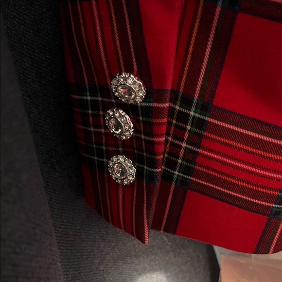 Nanette Lepore Red plaid blazer - Picture 8 of 16